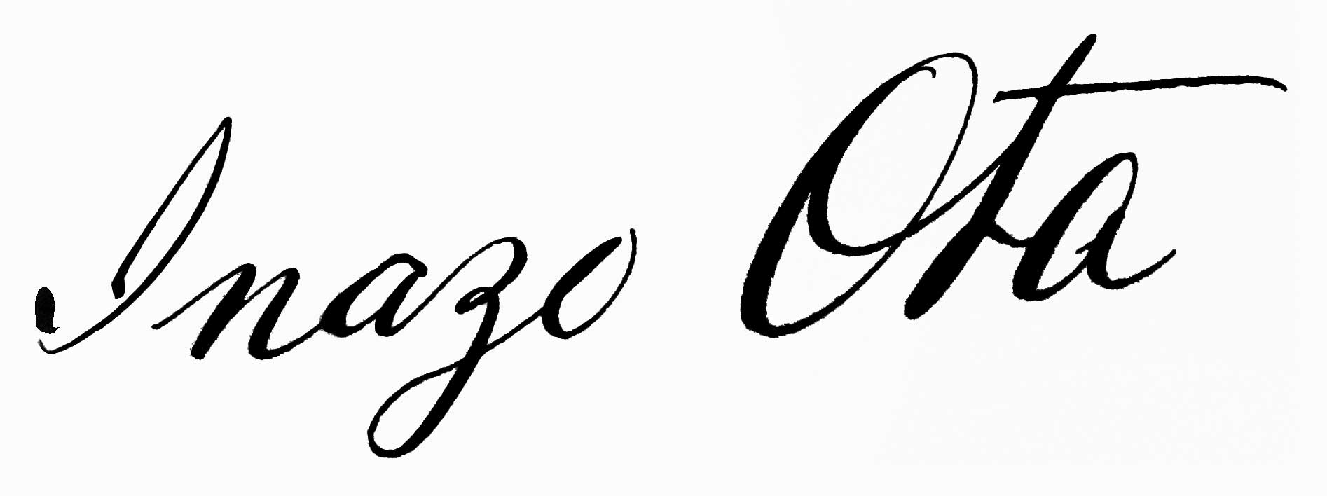 Inazo Ota - Inazo Nitobes Unterschrift aus dem Matrikelbuch der Martin-Luther-Universität Halle-Wittenberg Inazo Ota - Inazo Nitobes Unterschrift aus dem Matrikelbuch der Martin-Luther-Universität Halle-Wittenberg